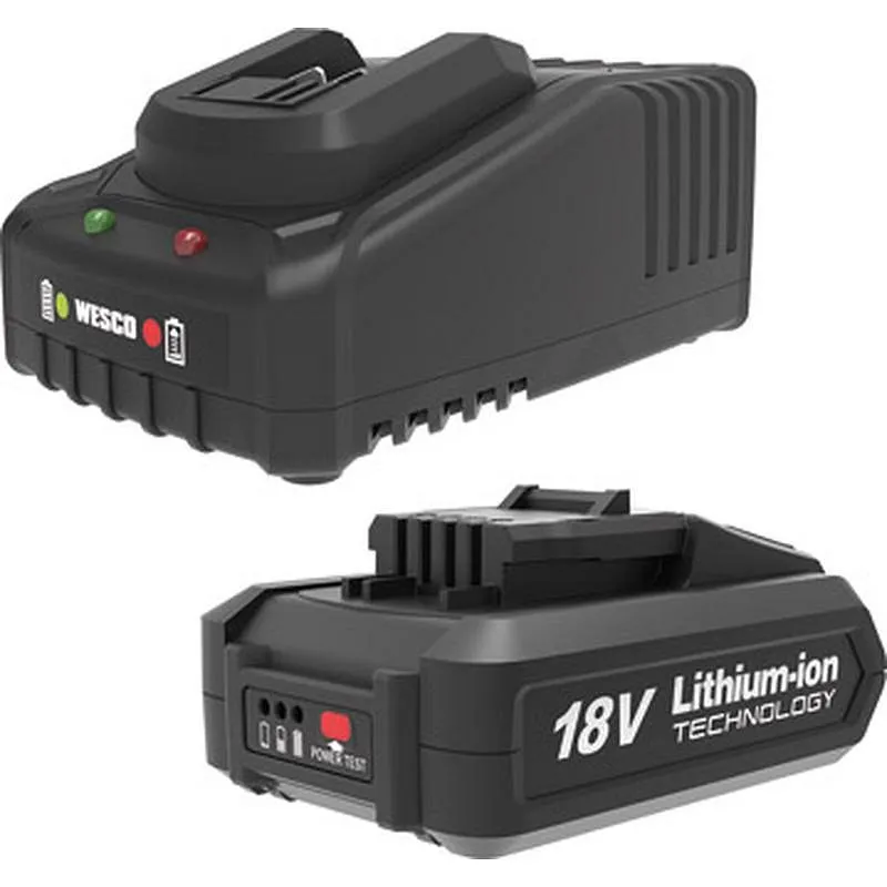 Compra BATERIA 18 V 2.0 AH + CARGADOR WESCO WS1105 al mejor precio