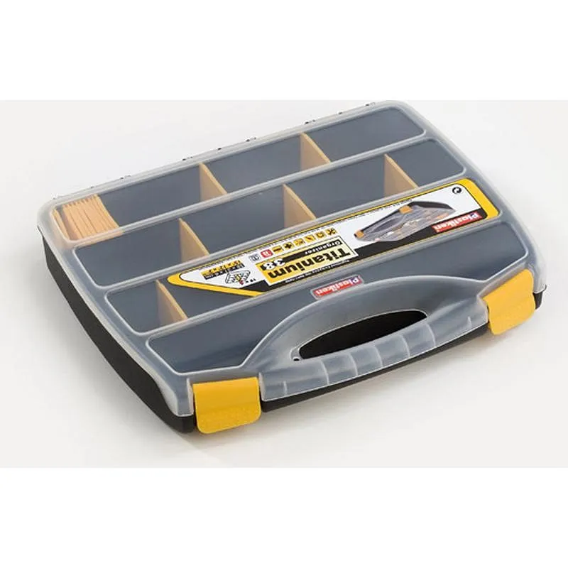 Compra CLASIFICADOR MALETIN POLIPROPILENO 18 COMPARTIMENTOS MOVILES 380 X 310 X 60 MM PLASTIKEN 80038 al mejor precio