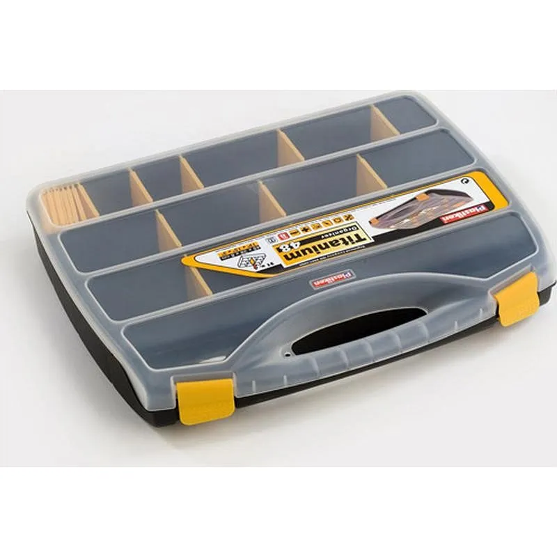 Compra CLASIFICADOR MALETIN POLIPROPILENO 21 COMPARTIMENTOS MOVILES 480 X 380 X 80 MM PLASTIKEN 80048 al mejor precio