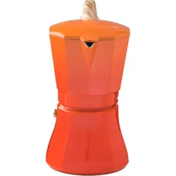 Compra CAFETERA ALUMINIO INDUCCION PETRA NARANJA 9 TAZAS OROLEY 215090406 al mejor precio
