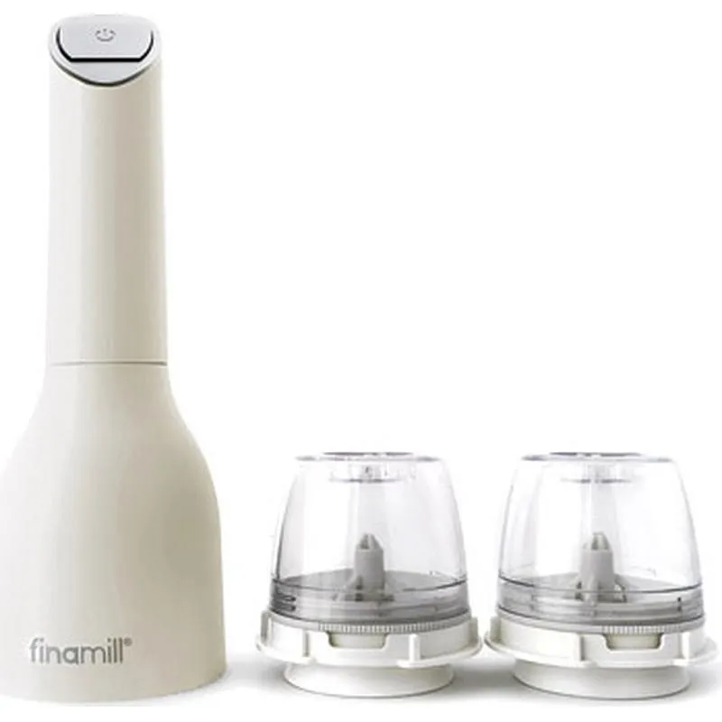 Compra MOLINILLO ESPECIES A BATERIA+ 2 ESPECIEROS BLANCO FINAMILL GP180134-12SOC al mejor precio