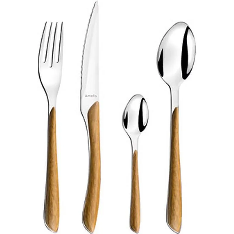 Compra CUBERTERIA 24 PIEZAS ECLAT MADERA NATURAL AMEFA ECLAT MADERA al mejor precio