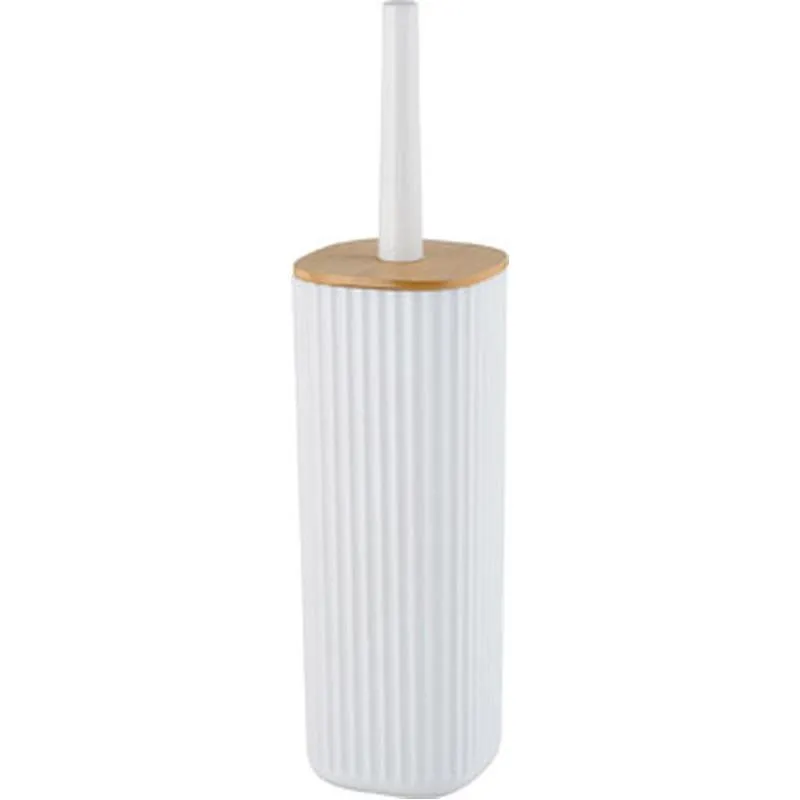 Compra ESCOBILLERO WC BLANCO BAMBU SERIE ROTELLO WENKO 25296100 al mejor precio