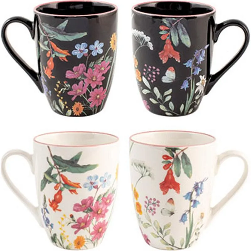 Compra MUG NEW BONE CHINA CAROLINE MIX BLANCO NEGRO 34 CL SURTIDO NON 7077068 al mejor precio