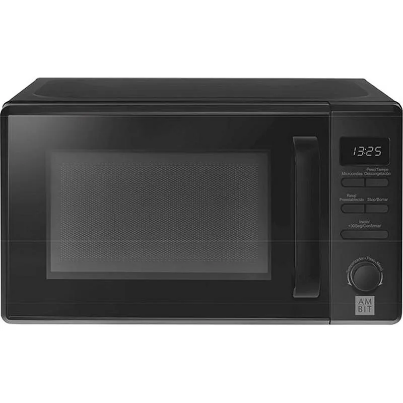 Compra HORNO MICROONDAS SIN GRILL DIGITAL 20L 700W NEGRO AMBIT AM720CPU al mejor precio