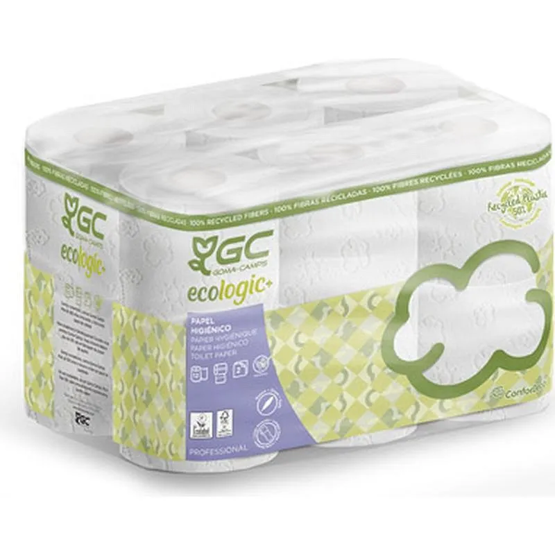 Compra PAPEL HIGIENICO DOMESTICO 35 M (12 ROLLOS) 2 CAPAS RECICLADO GC ECO H263337 al mejor precio