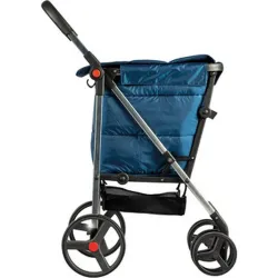 Compra CARRO COMPRA 4 RUEDAS GIRATORIAS CESTA GRAN CAPACIDAD PLEGABLE BASKET POLAR 4B MARINO ROLSER BAS001 MARINO al mejor precio
