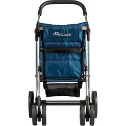 Compra CARRO COMPRA 4 RUEDAS GIRATORIAS CESTA GRAN CAPACIDAD PLEGABLE BASKET POLAR 4B MARINO ROLSER BAS001 MARINO al mejor precio