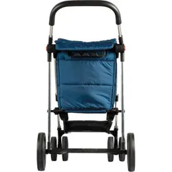 Compra CARRO COMPRA 4 RUEDAS GIRATORIAS CESTA GRAN CAPACIDAD PLEGABLE BASKET POLAR 4B MARINO ROLSER BAS001 MARINO al mejor precio