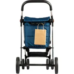 Compra CARRO COMPRA 4 RUEDAS GIRATORIAS CESTA GRAN CAPACIDAD PLEGABLE BASKET POLAR 4B MARINO ROLSER BAS001 MARINO al mejor precio