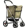 Compra CARRO COMPRA 4 RUEDAS GIRATORIAS CESTA GRAN CAPACIDAD PLEGABLE BASKET POLAR 4B KAKI ROLSER BAS001 KAKI al mejor precio