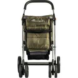 Compra CARRO COMPRA 4 RUEDAS GIRATORIAS CESTA GRAN CAPACIDAD PLEGABLE BASKET POLAR 4B KAKI ROLSER BAS001 KAKI al mejor precio