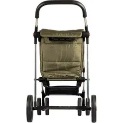 Compra CARRO COMPRA 4 RUEDAS GIRATORIAS CESTA GRAN CAPACIDAD PLEGABLE BASKET POLAR 4B KAKI ROLSER BAS001 KAKI al mejor precio