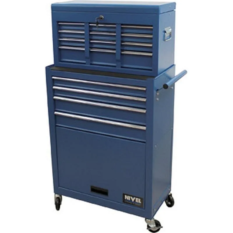 Compra CARRO HERRAMIENTAS CON COFRE 849 X 616 X 330 MM, 10 CAJONES Y PUERTA NIVEL NTBT1306-X+NTBR1304D al mejor precio