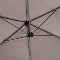 Compra PARASOL ALUMINIO EXCENTRICO TAUPE diametro 3 M IMPORT 171256B al mejor precio