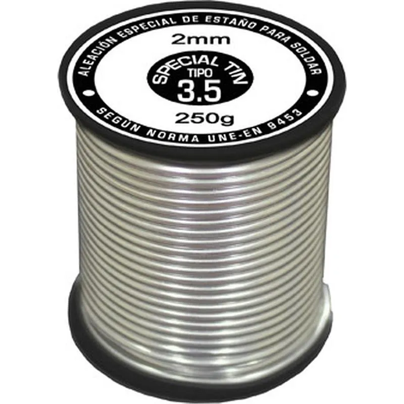 Compra ROLLO ESTAÑO ESPECIAL TIN 250 GR diametro 3,5 MM BROQUETAS B26MAC-07200-2B114 al mejor precio