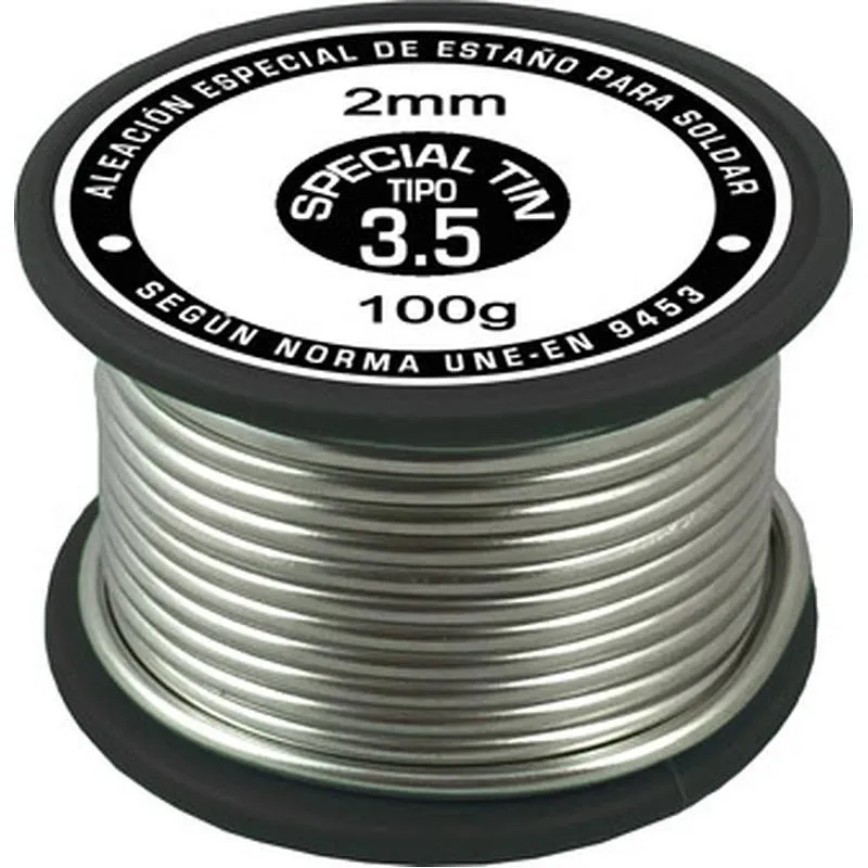 Compra ROLLO ESTAÑO ESPECIAL TIN 100 GR diametro 3,5 MM BROQUETAS B26MAC-01200-1B114 al mejor precio