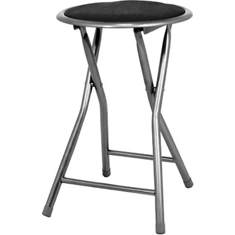 Compra TABURETE PLEGABLE NEGRO ACOLCHADO NON JJJ0022NG al mejor precio