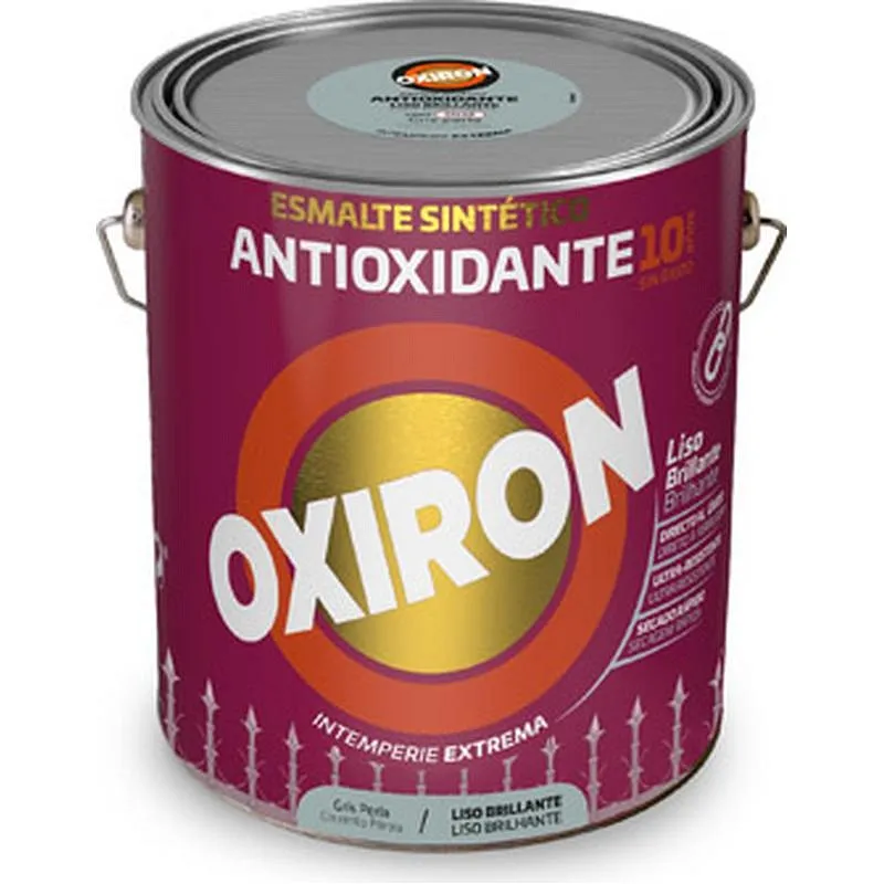 Compra ESMALTE ANTIOXIDANTE OXIRON LISO BRILLO 4 L GRIS PERLA TITAN F2C450904/5809055 al mejor precio
