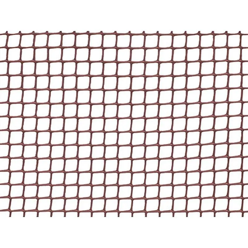 Compra MALLA PLASTICA 10 X 10 MM 310 GR/M² 1 X 25 M MARRON NATUUR NT9715045 al mejor precio