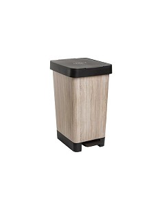 Compra Cubo pedal decorado smart madera 25l-wood TATAY 1021202 al mejor precio