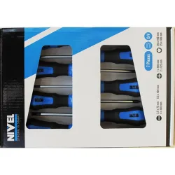 Compra DESTORNILLADOR (JUEGO 7 PIEZAS) 3 SL + 2 PH + 2 T NIVEL 01018 al mejor precio