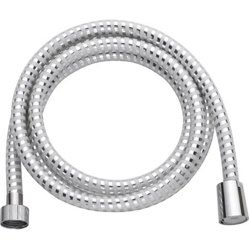 Compra FLEXO DE DUCHA 175 CM PVC REFORZADO CONECTORES DE ZINC Y ABS - BLANCO Y CROMO H2O 8041175W al mejor precio