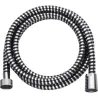 Compra FLEXO DE DUCHA 175 CM PVC REFORZADO CONECTORES DE ZINC Y ABS - NEGRO Y CROMO H2O 8041175B al mejor precio