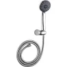 Compra KIT DE MANGO DE DUCHA DE 9 CM Y 3 FUNCIONES EN ABS FLEXO ACERO INOX. EXTENSIBLE DE 170-225 CM CROMADO H2O 9921354KC al mejor precio