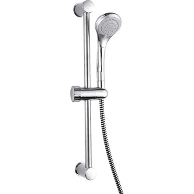 Compra KIT MANGO DUCHA 6,5 CM CROMADO CON 5 FUNCIONES CON FLEXO 150 CM NG/CR + BARRA 52 CM ACERO INOX H2O 9831573BC al mejor precio