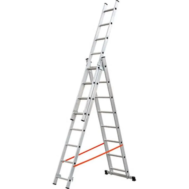 Compra ESCALERA ALUMINIO PROFESIONAL TRIPLE COMBINADA 3X14 PELDAÑOS KYLATE AL450 al mejor precio