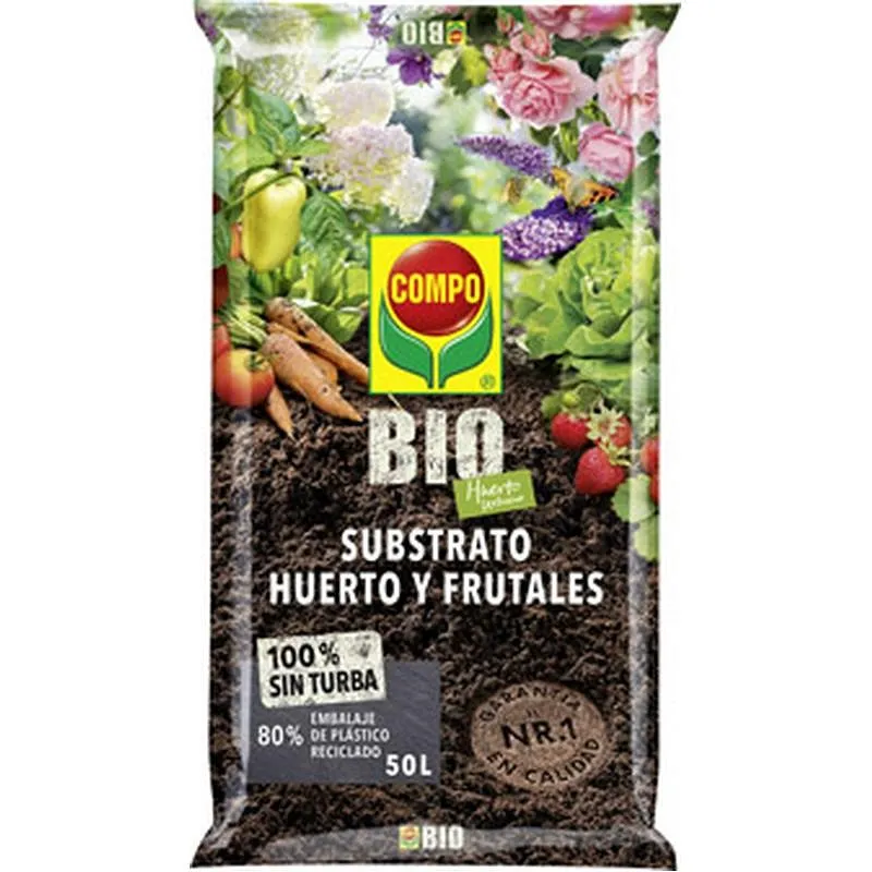 Compra SUBSTRATO HUERTO URBANO Y FRUTALES BIO COMPO 50 L COMPO 2469514011 al mejor precio