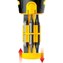 Compra DESTORNILLADOR CARRACA REVERSIBLE 12 EN 1 12 PUNTAS DE 25 MM IRONSIDE 102267 al mejor precio