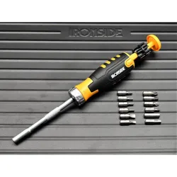 Compra DESTORNILLADOR CARRACA REVERSIBLE 12 EN 1 12 PUNTAS DE 25 MM IRONSIDE 102267 al mejor precio