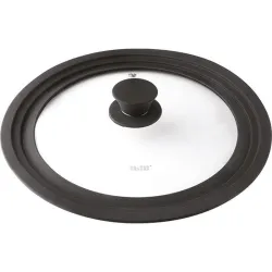 Compra TAPA CRISTAL MULTIMEDIDAS BORDE SILICONA diametro 16-18-20 CM IBILI 970805 al mejor precio