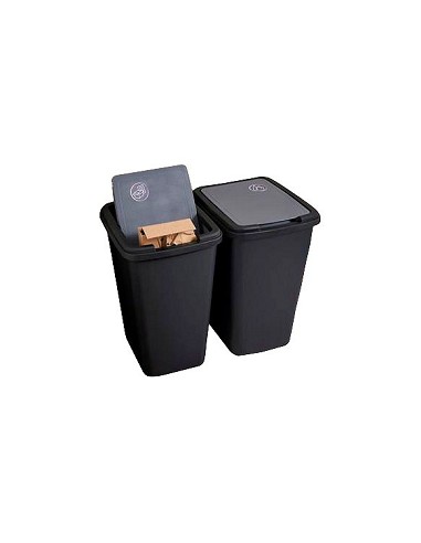 Compra Cubo plastico green bin reciclado 50 l - negro antracita 4016001 al mejor precio