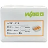 Compra BORNA DE CONEXION RAPIDA 3 VIAS 4MM2 50 UND. 221-413 WAGO 9221413W al mejor precio