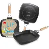 Compra GRILL LISO ALUMINIO FUNDIDO ASA ABATIBLE LIF 24 CM INDUCCION IBILI 407024 al mejor precio