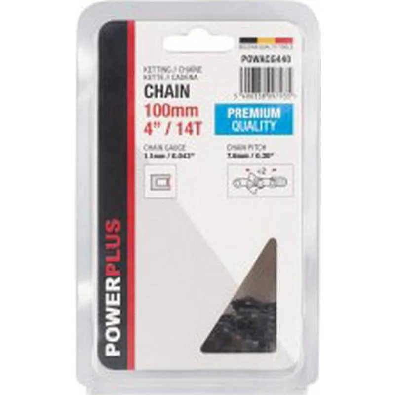 Compra CADENA MOTOSIERRA 4" PREMIUM 100 MM 14T POWERPLUS POWACG440 al mejor precio