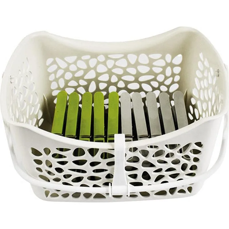 Compra CESTO + 24 PINZAS 100% RECICLADO PLASTICOS JOBGAR 5152124 al mejor precio