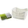 Compra CESTO + 24 PINZAS 100% RECICLADO PLASTICOS JOBGAR 5152124 al mejor precio