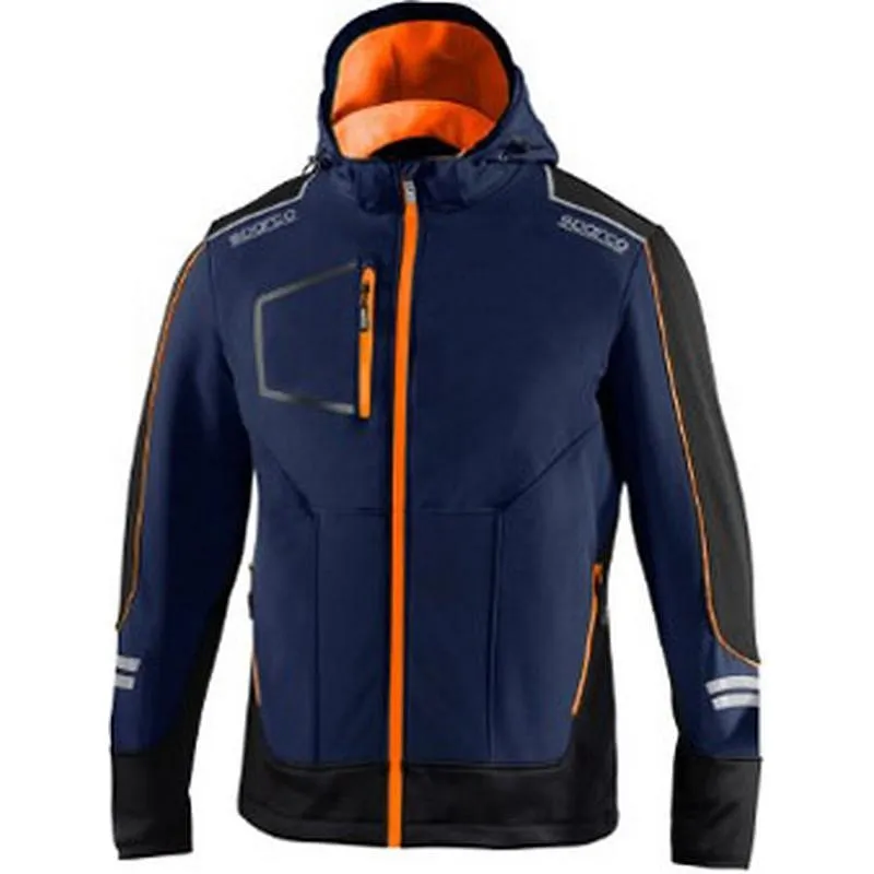 Compra CHAQUETA TECH SOFTSHELL AZUL / NARANJA FLUOR TALLA XXL SPARCO 02412BMAF_XXL al mejor precio