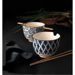 Compra BOL PORCELANA CON PALILLOS SET 2 UDS SETA diametro 13 X H 10 CM 8840400 al mejor precio