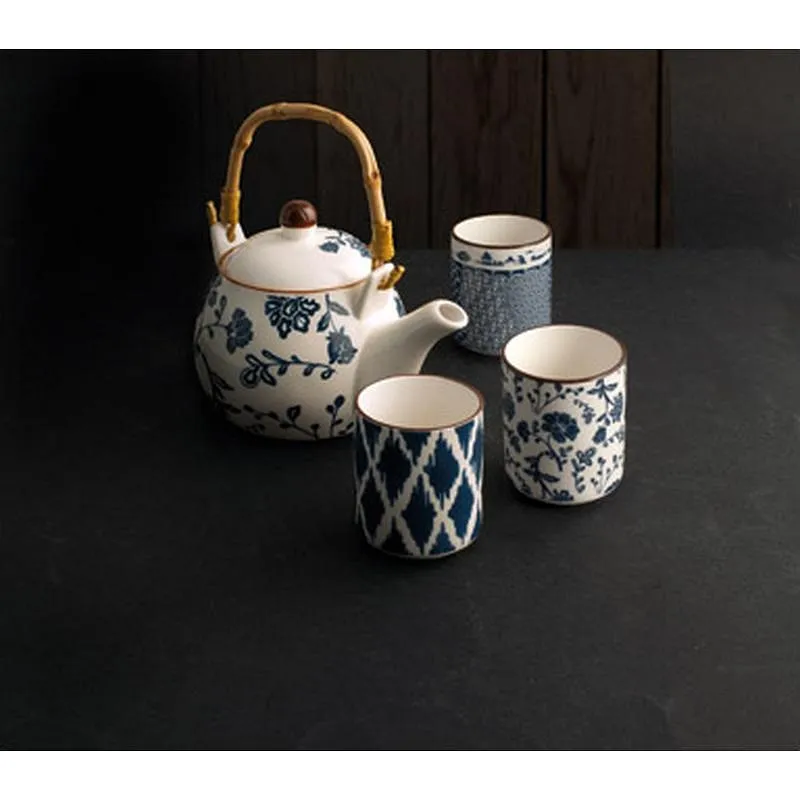 Compra JUEGO CAFE PORCELANA SET 5 PZS TETERA + 4 TAZAS 8840800 al mejor precio