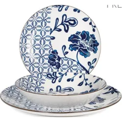 Compra VAJILLA 18 PZAS PORCELANA DECORADA COUPE SETA 8887800 al mejor precio