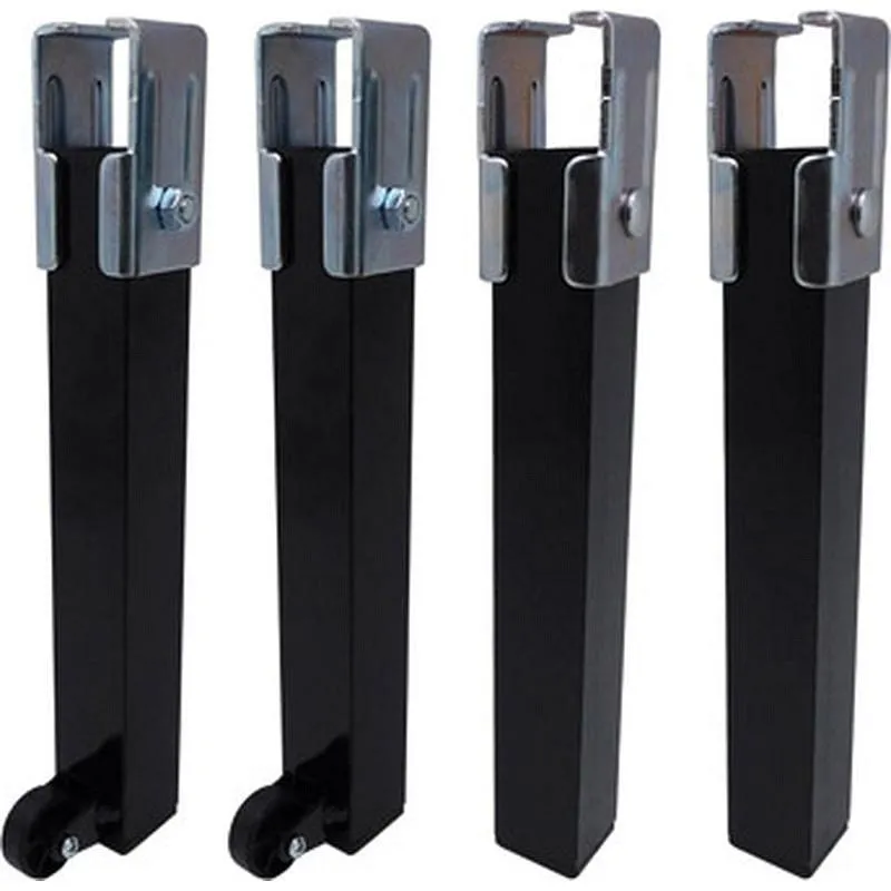 Compra PATA SOMIER CUADRADA CON RUEDAS (JUEGO 4 PIEZAS) 250X30X30 MM NEGRAS MICEL 96401 al mejor precio