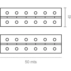 Compra BISAGRA PIANO EN ROLLO DE 50 M 40 MM NIQUEL MICEL 34051 al mejor precio