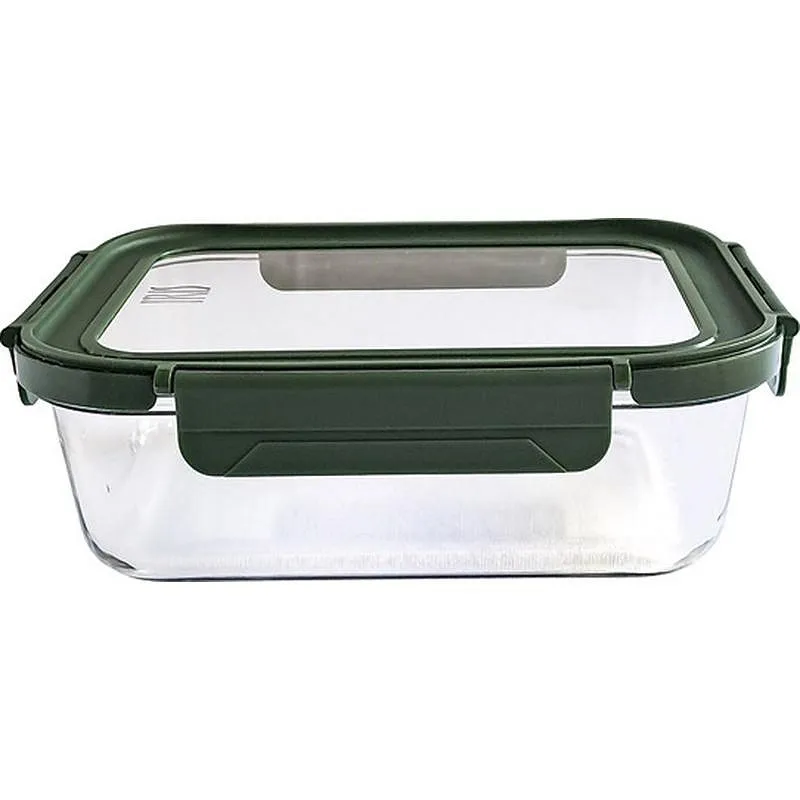 Compra CONTENEDOR VIDRIO RECTANGULAR 1040 ML TAPA VIDRIO IRIS 8582-V al mejor precio