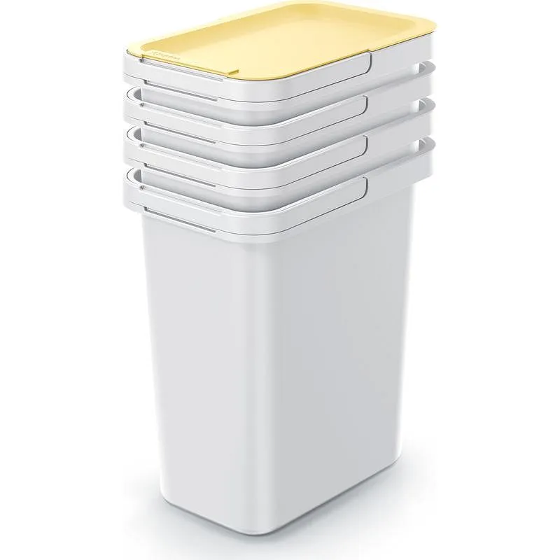 Compra CUBOS RECICLAJE APILABLES SET 4 UDS 12 L TAPAS COLORES PLAY 998223 001 al mejor precio