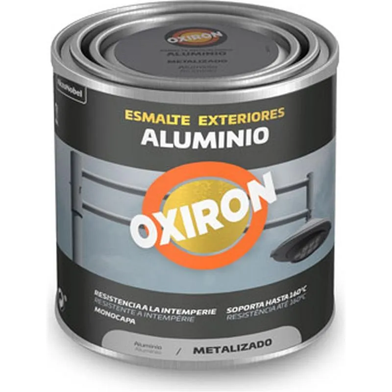 Compra ESMALTE EXTERIORES OXIRON 750 ML ALUMINIO TITAN 5797320 al mejor precio